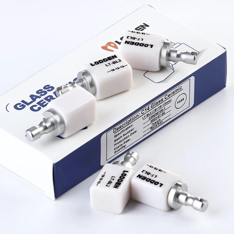 Tidesmit Lithium Disilicate C14 Dental Ceramic Blocks for Sirona Cerec CAD CAM Veneer Restoration