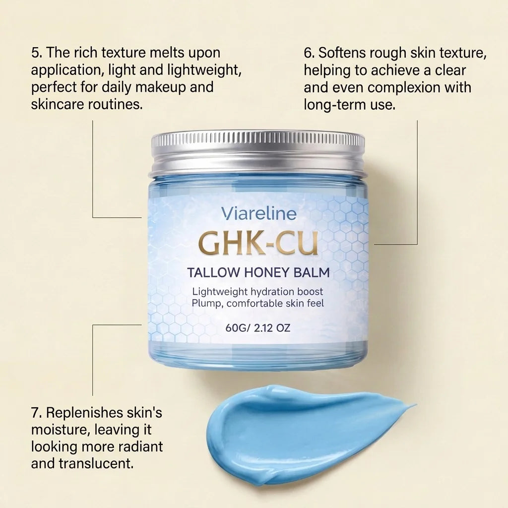 Ghk-Cu Beef Tallow Balm For Body Moisturizer Improve Dry Sensitive Skin Repair Barrier Hydrating Copper Peptides Facial Cream