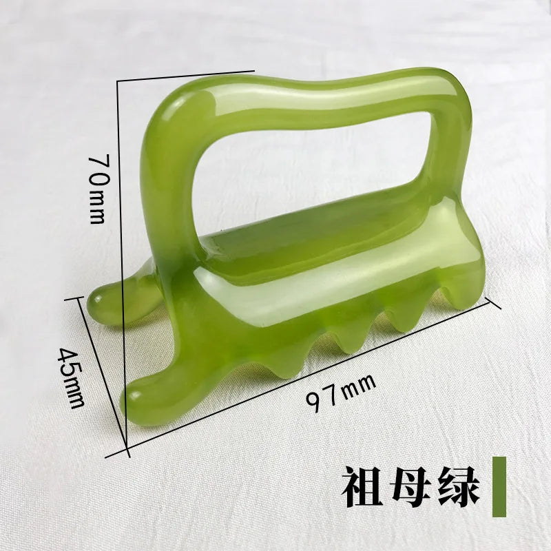 Fascia Massage Tool for Myofascial Release – Durable Resin Body Massager Body Shaping Massage Equipment Green Tidesmit