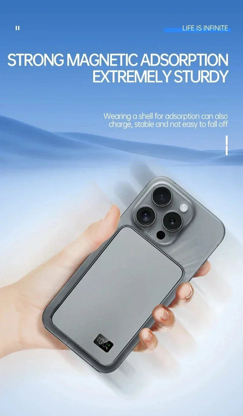 Magnetic Portable Charger 50000mAh - Fast Charging PD Power Bank Tidesmit