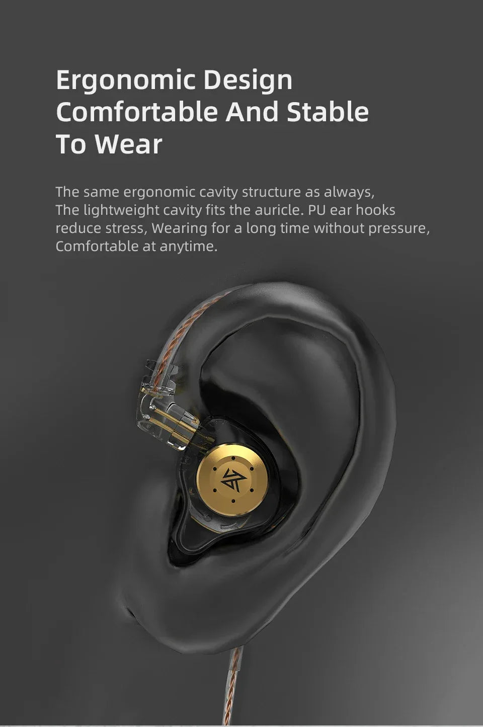 KZ EDX Pro In-Ear Monitors | HiFi Bass Earbuds by Tidesmit Tidesmit