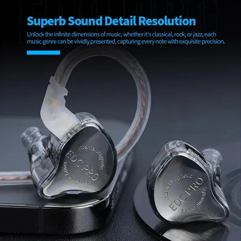 KZ EDC Pro HiFi In-Ear Monitor Wired Earphones by Tidesmit Tidesmit