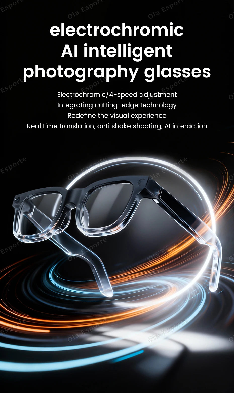 AI Smart Glasses with Video Camera & Bluetooth Calls | Tidesmit Tidesmit