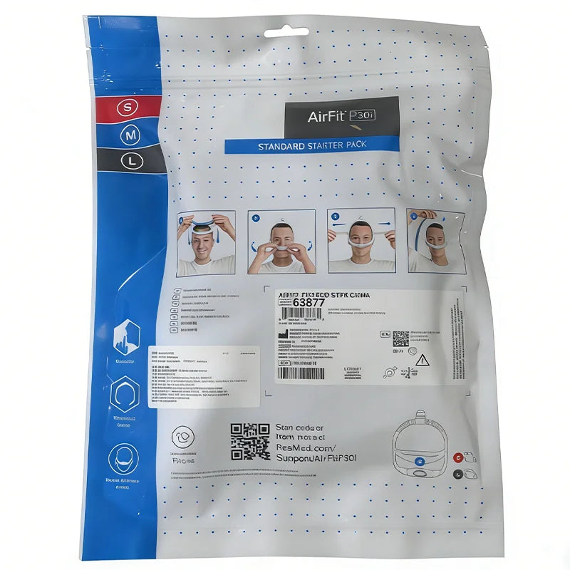 Original Resmed Airfit P30i nasal pillows mask for Resmed Auto CPAP Includes Strap Frame Pillow Cushion(S/M/L)
