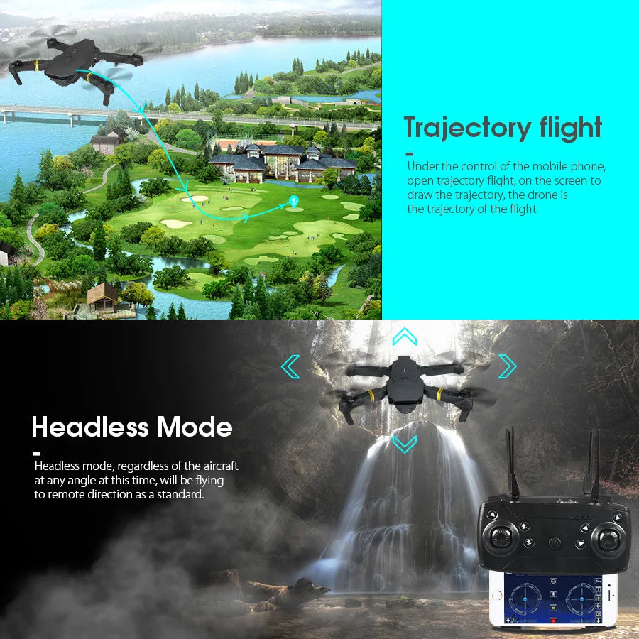 4K Camera Drone with Remote Control – Foldable Beginner Quadcopter Tidesmit