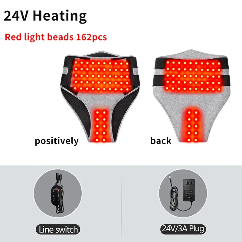 Menstrual Cramp Relief Pad | Red Light Heat Therapy | Tidesmit Massage Cushion 24V-Heating Tidesmit