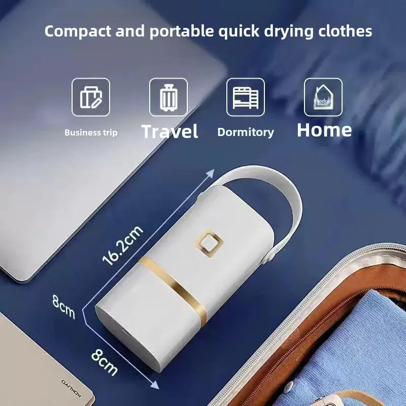 Tidesmit compact electric clothes dryer shown in foldable storage mode for efficient laundry in small spaces