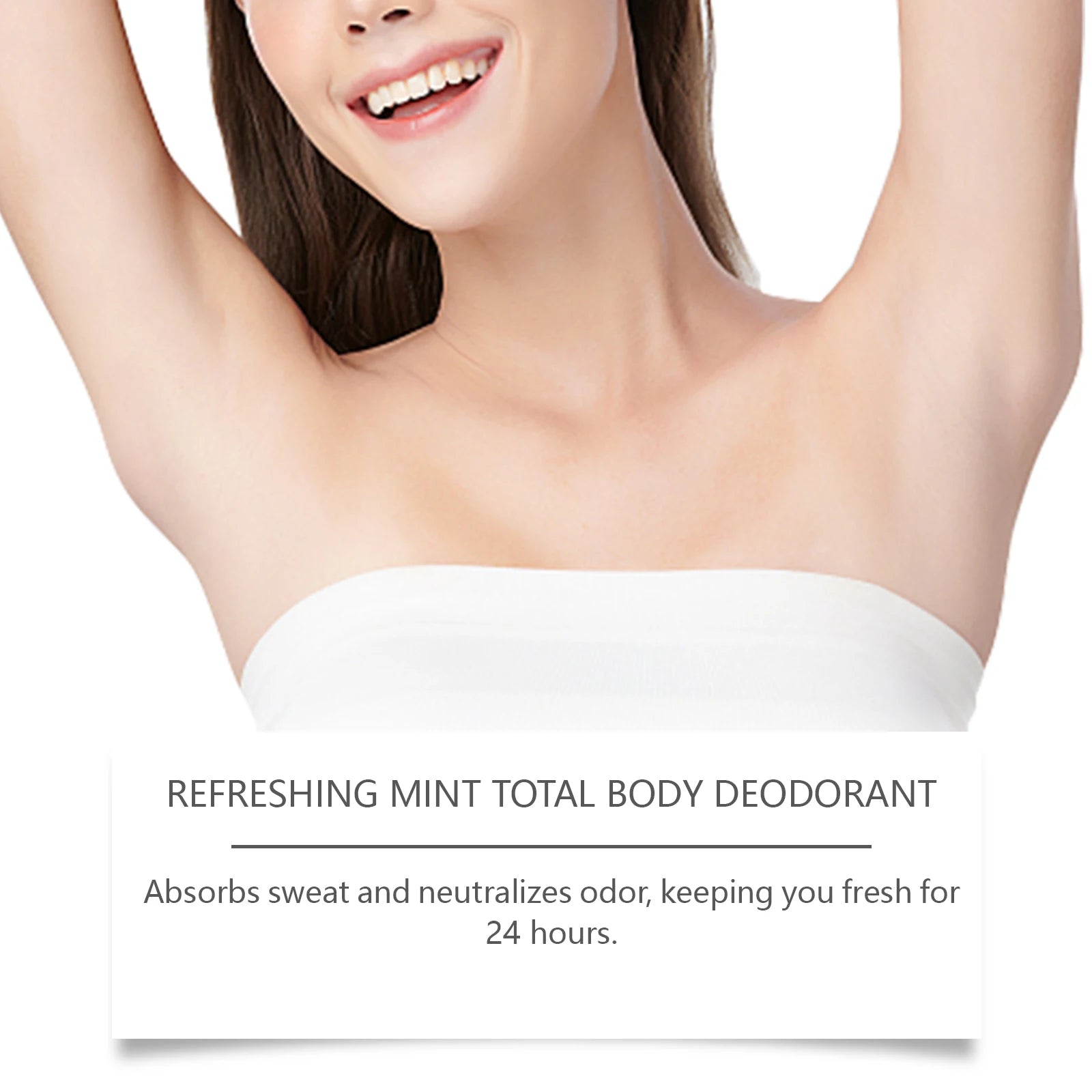 Tidesmit mint fragrance antiperspirant deodorant stick for long-lasting body odor protection for women and men.