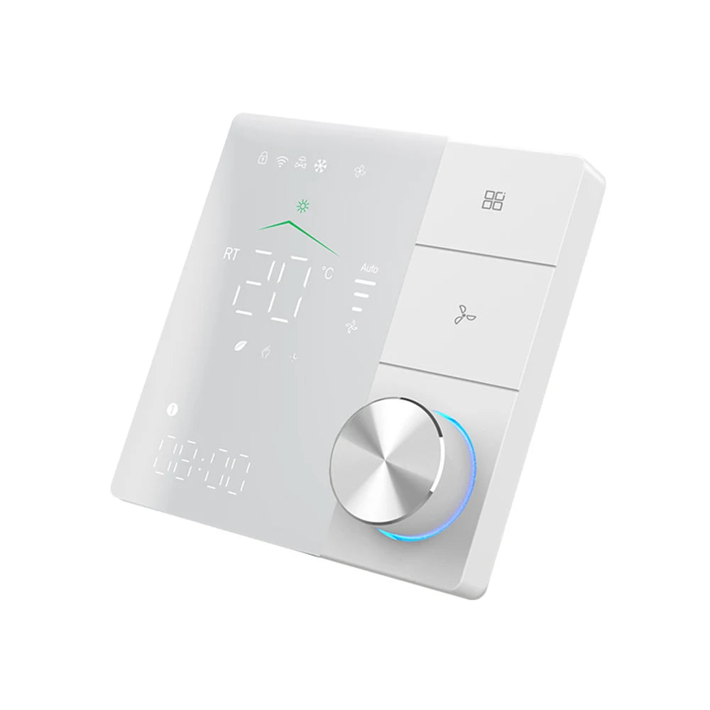 New Smart Thermostat with Knob WIFI Temperature Controller Air Conditioning Thermostat Fan Coil Unit AC Controller for Home Room
