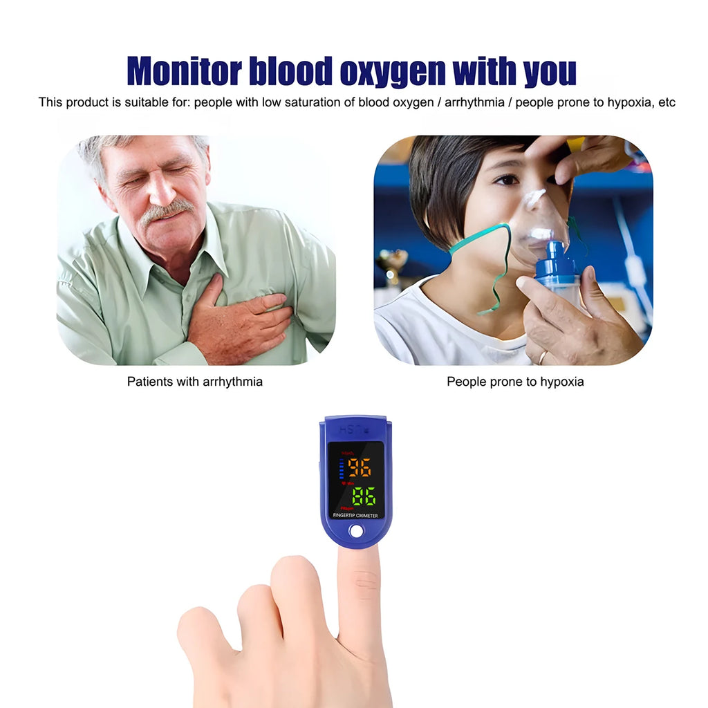 Digital Oximetre LED Display Medical Blood Oxygen Saturation Monitor Heart Rate Finger Pulse Oximetro de dedo