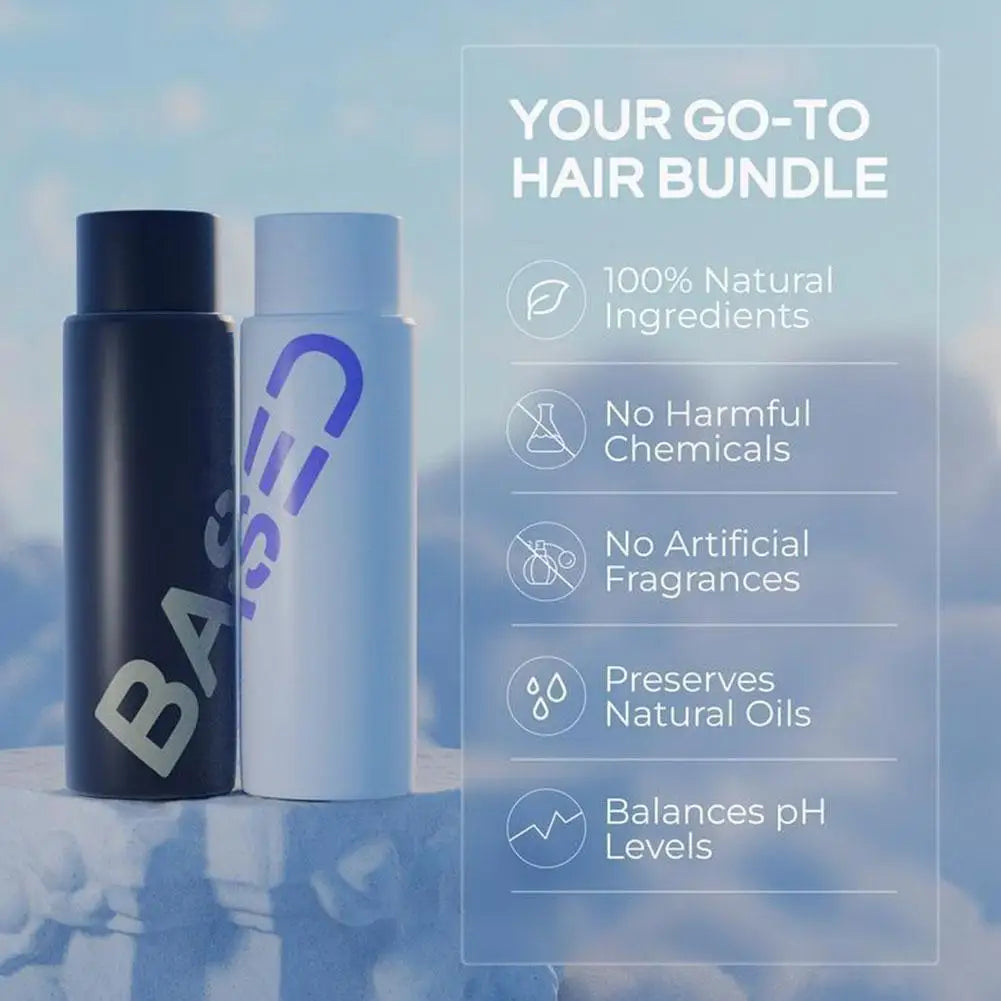 BASDE Sea Salt Hair Care Shampoo Conditioner Hair Wax For Men Strong Hold Hair Styling Instant Shaping Long-Lasting Natural