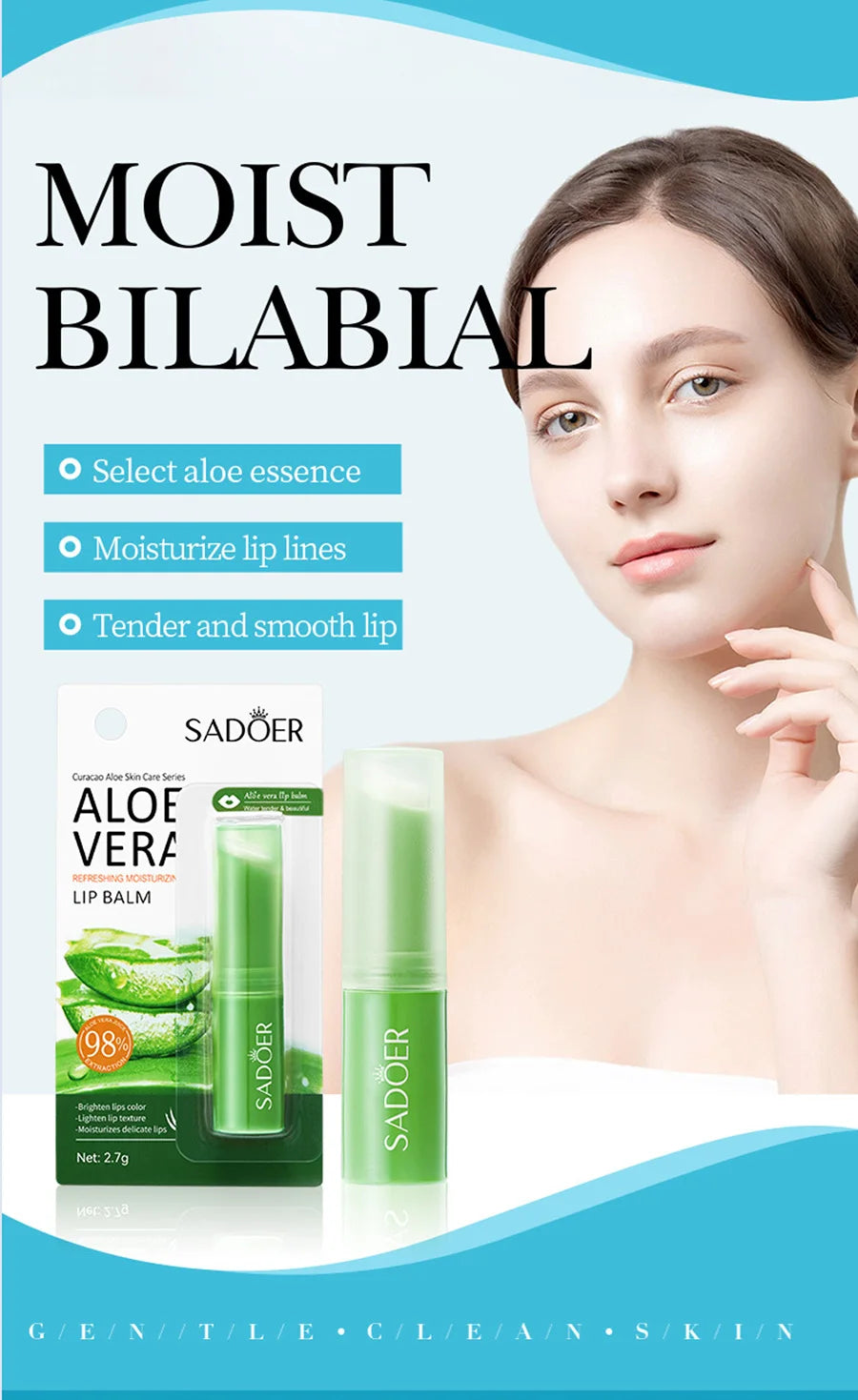 Aloe Vera Lip Balm and Hand Cream Set for Deep Skin Hydration - Cruelty-Free Lip Care Tidesmit