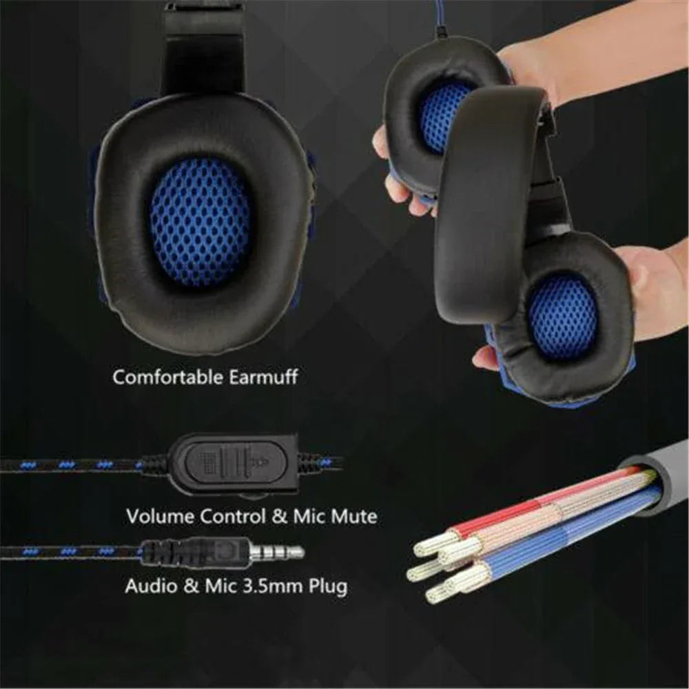 Tidesmit Wired Stereo Gaming Headphones with Microphone - 3.5mm Jack Tidesmit