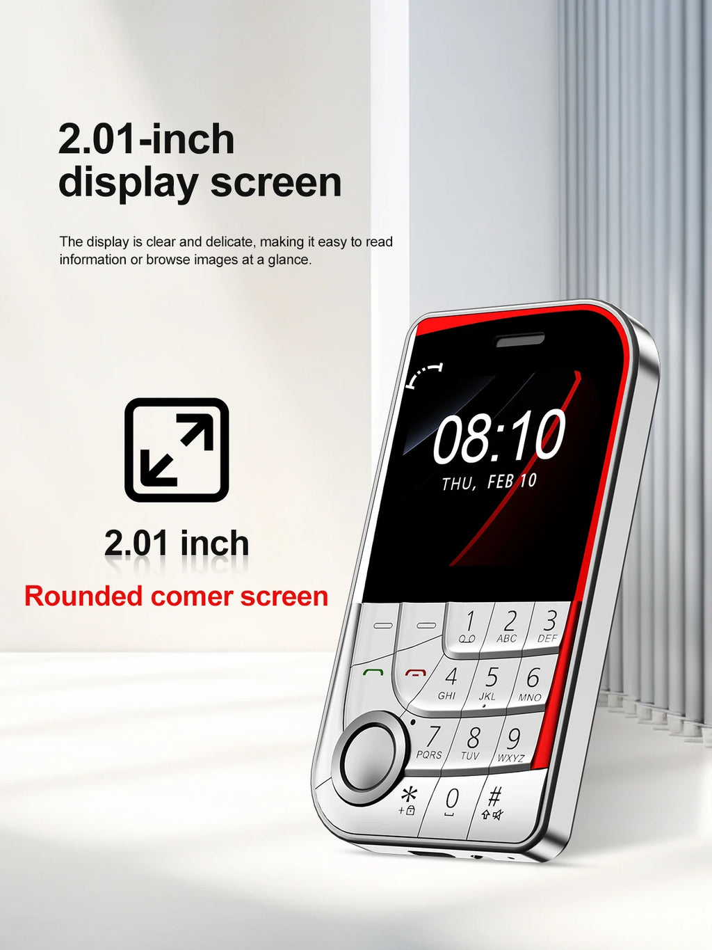 SERVO V10 Card Phone 2.01" Display 2G GSM Dual SIM Standby MP3/MP4 Magic Voice Speed Dial Torch Button Small Cellular Telephones