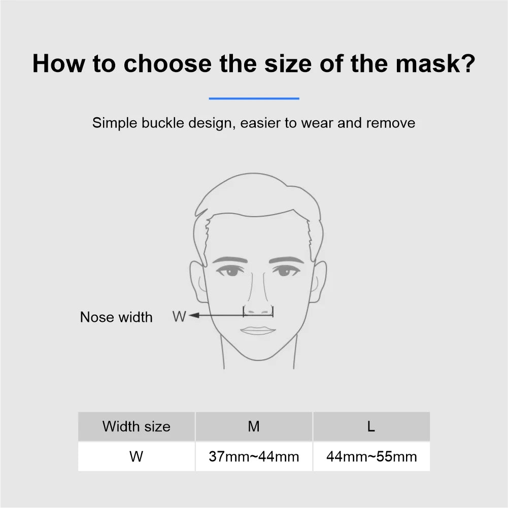 YUWELL Nasal CPAP Mask with Headgear Tube Silicon Gel Cushion for APAP CPAP Machine Sleep Apnea Anti Snoring CPAP Nasal Mask