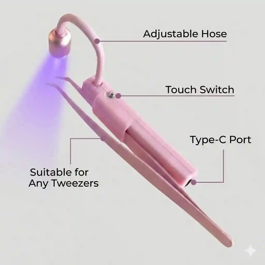 UV Lash Lamp for Eyelash Extensions, Professional LED Curing Light Tidesmit