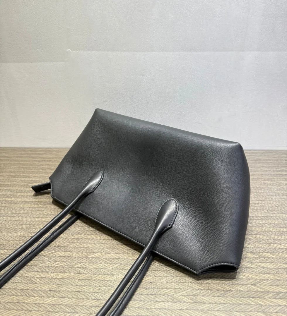 2026 new cow spine leather large capacity shoulder bag, leather handbag, commuting leather women's bag, high-end customized vers