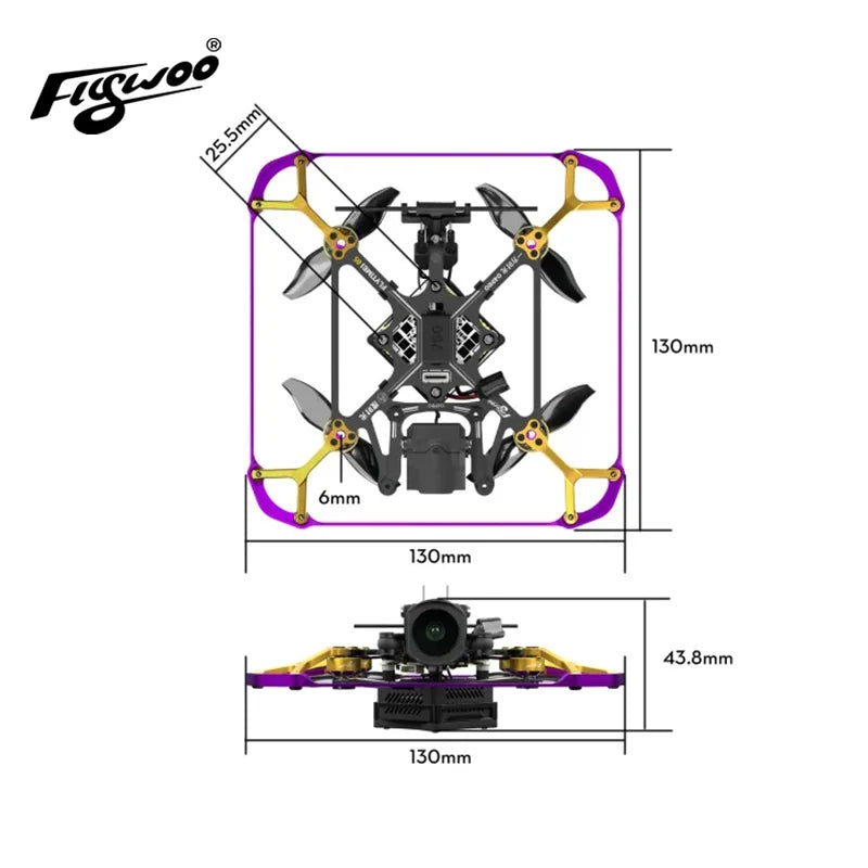 Flywoo Flytimes 85 HD O4 Pro: 2S Micro Racing FPV Drone Tidesmit