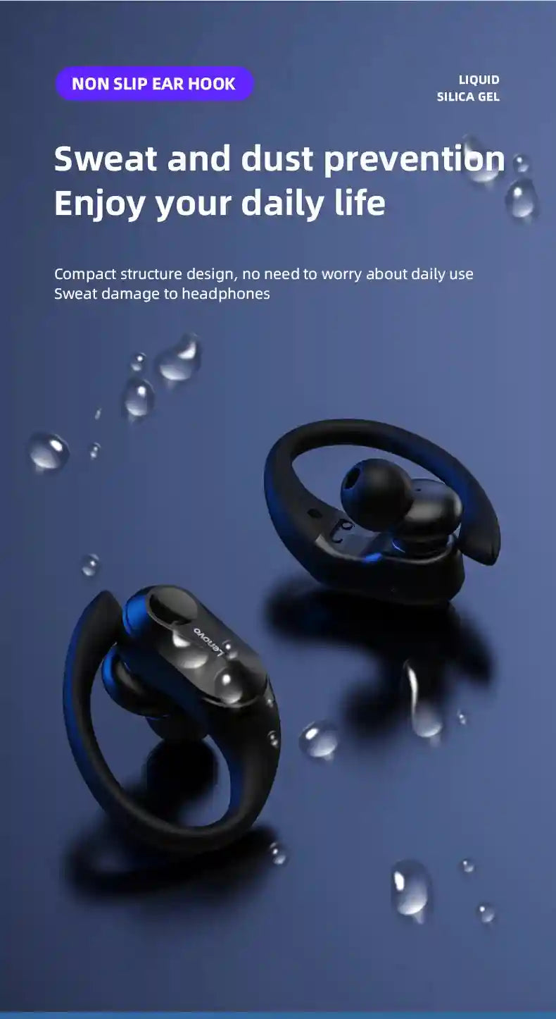 Wireless Bluetooth Sports Earbuds - Waterproof Ear Hook Design Tidesmit