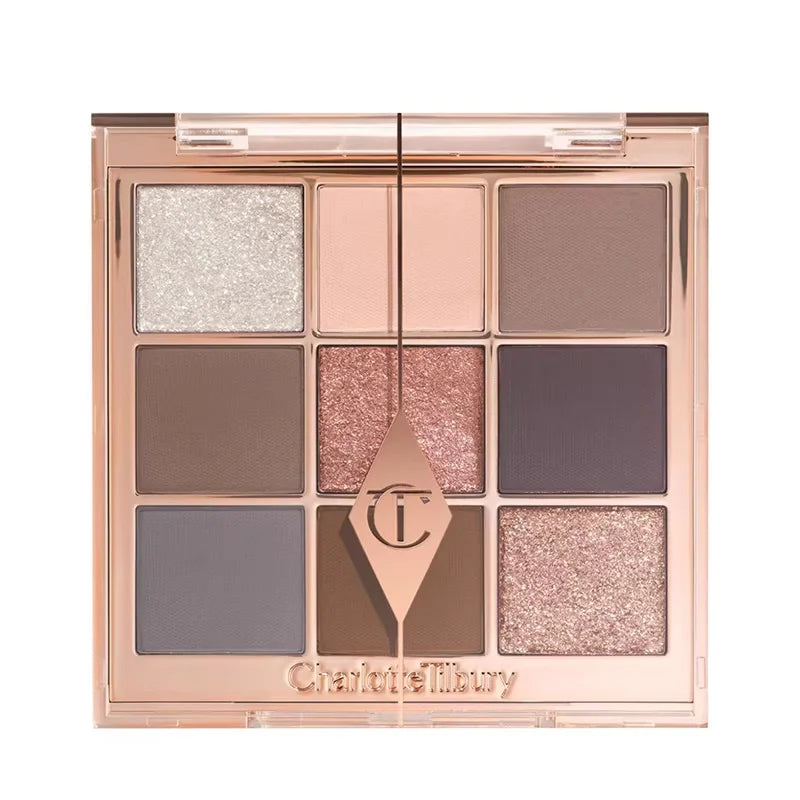 Tidesmit heart blusher powder and eyeshadow palette in multi-color shade swatch for long-lasting face makeup