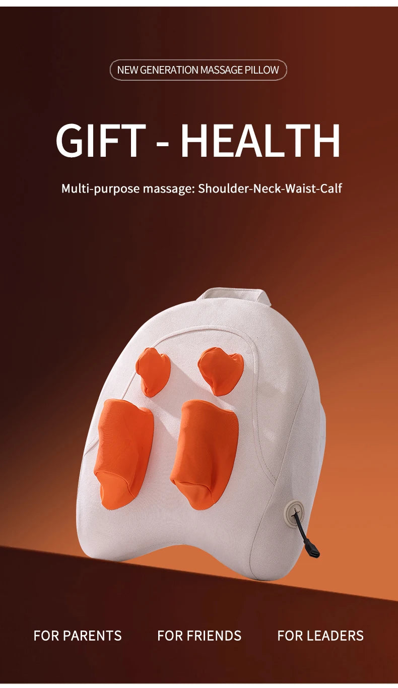 Electric Massager with Heat Therapy for Targeted Deep Tissue Muscle Relief Massage Cushion Tidesmit