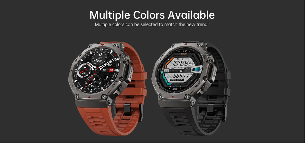 HD Watches Built-in Dual-band GPS Smart Watch Men Smartwatch Compass Altimeter Barometric 5ATM IP69K Waterproof AMOLED