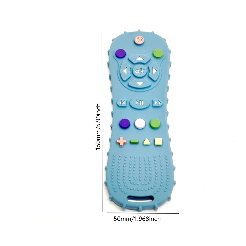 Remote control teether Baby anti-feeding children's teethers Silicone environmental protection material