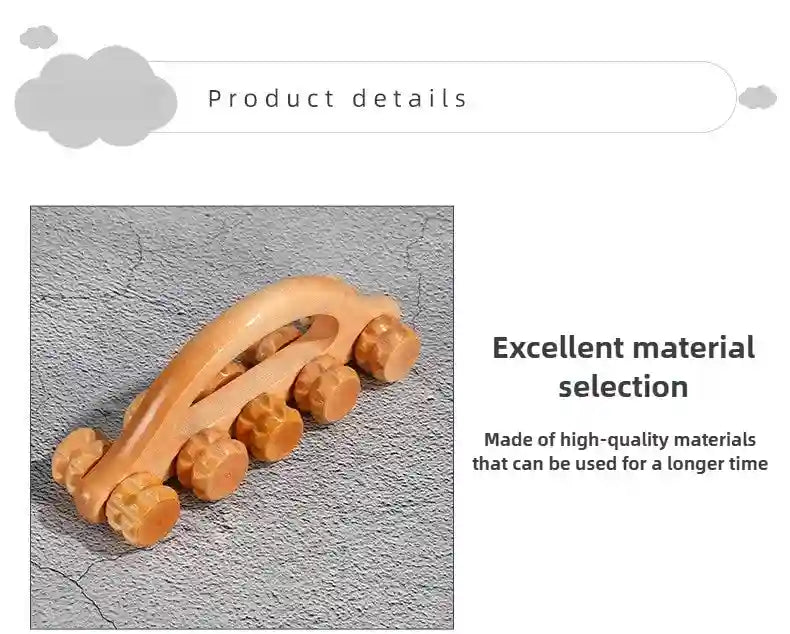 Wooden Massage Roller for Deep Tissue Muscle Relief - Tidesmit Massage Roller Tidesmit
