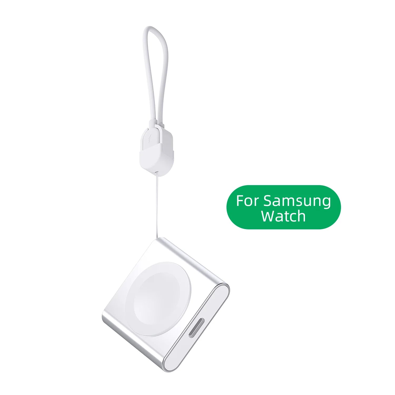 Samsung Galaxy Watch Wireless Charger – Fast USB-C Charging Dock White China Mainland Tidesmit