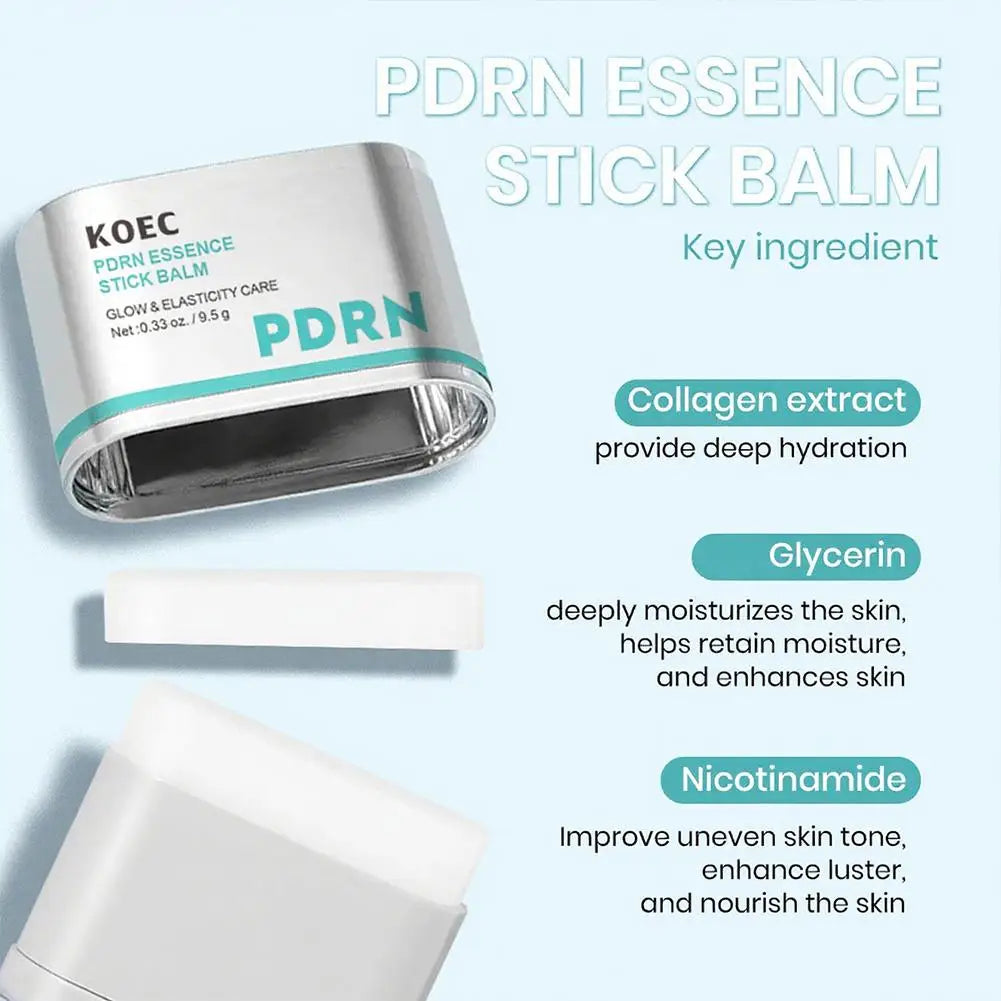 Collagen Enriched Essence Stick 9.5g Niacinamide Glycerin For Moisturizing Glowing Skin Lightweight Balm For Face Neck Skin Care