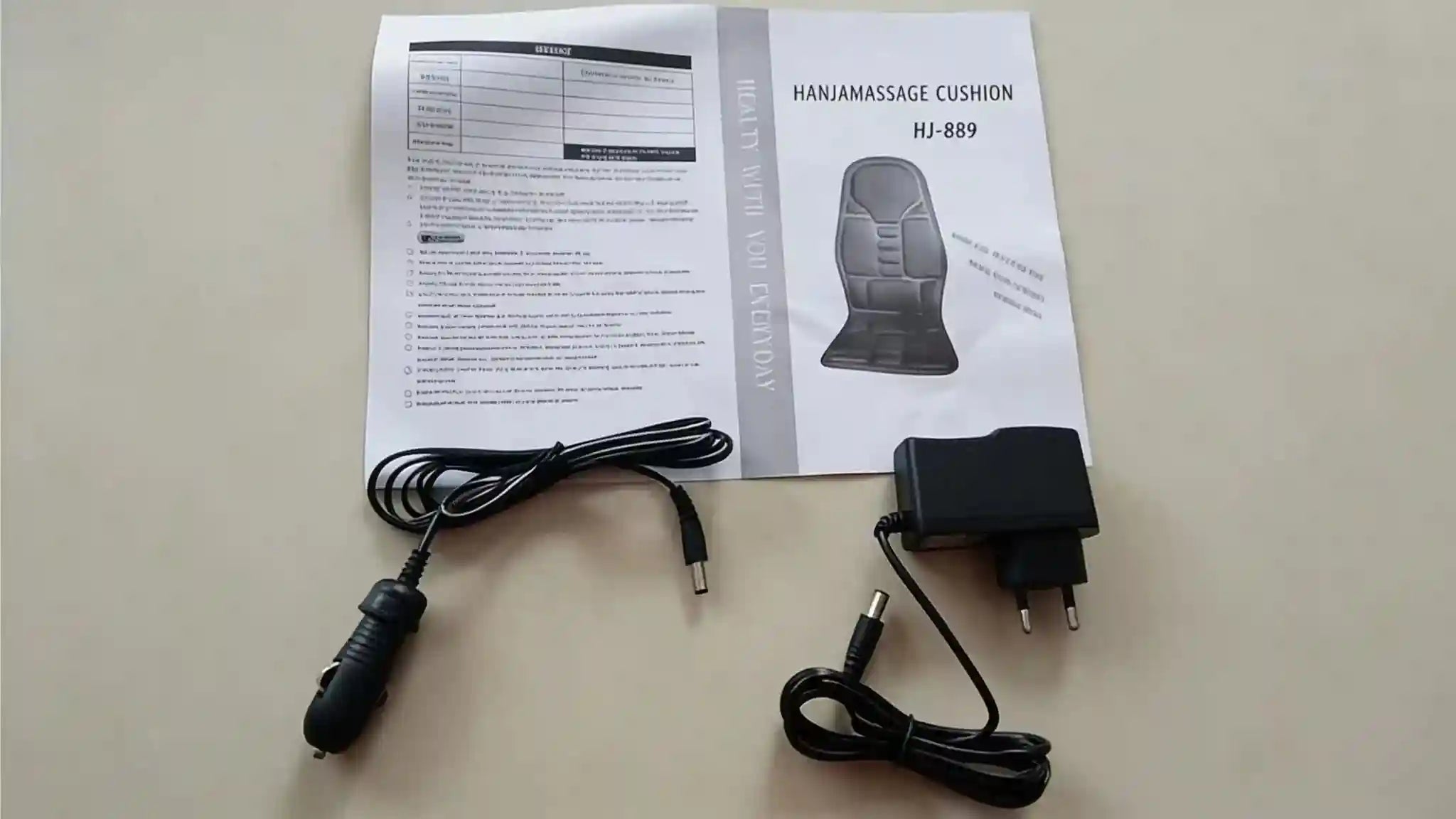 Heated Massage Cushion: Electric Massager for Neck and Back - Black Massage Cushion Tidesmit