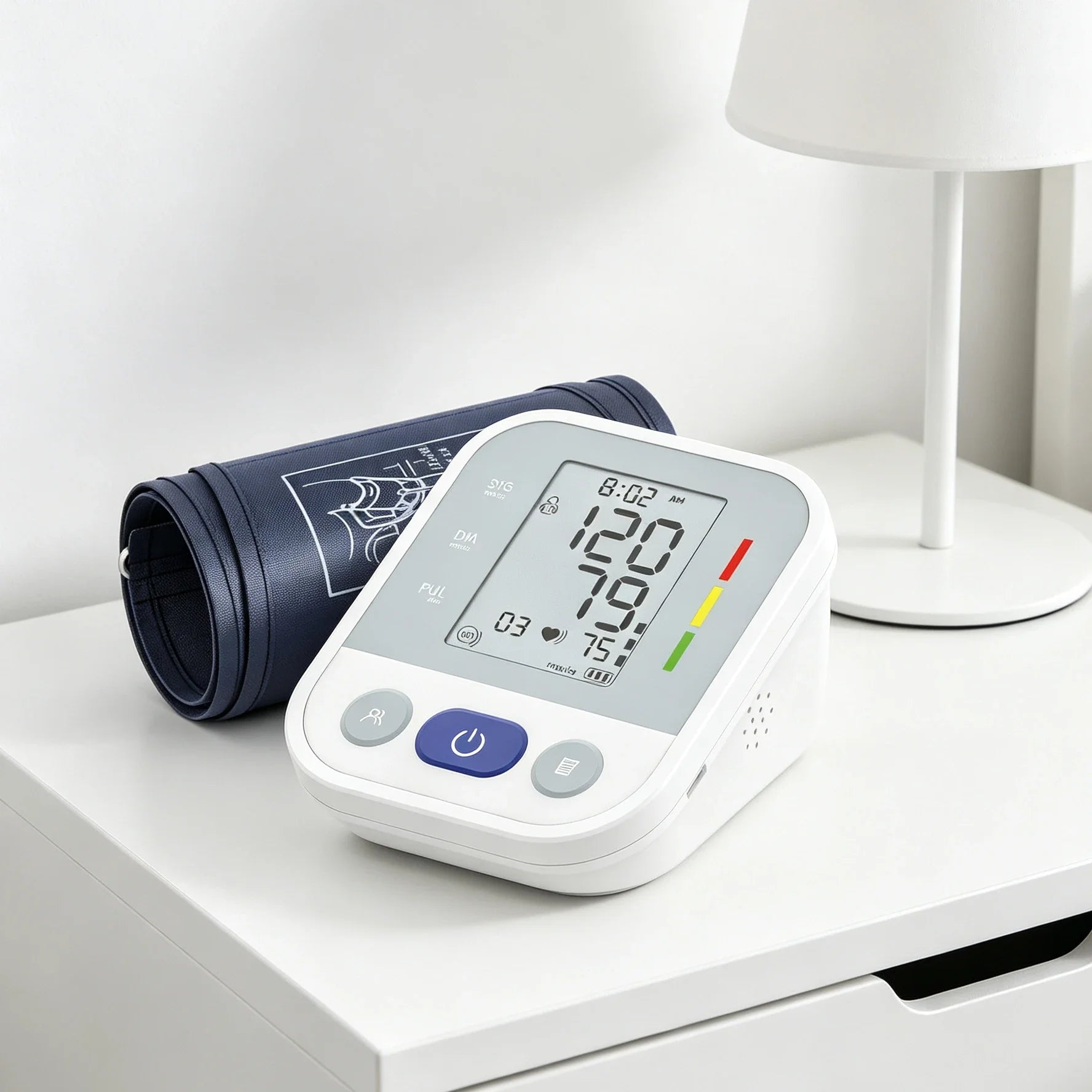 Automatic Upper Arm Blood Pressure Monitor Medical High Precision BP Tester Smart Digital Sphygmomanometer for Home Hospital
