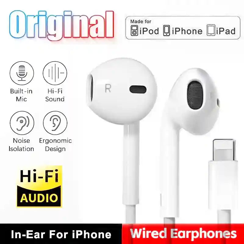 Wired Earphones for iPhone 14-7 - Noise Isolating In-Ear Audio Tidesmit