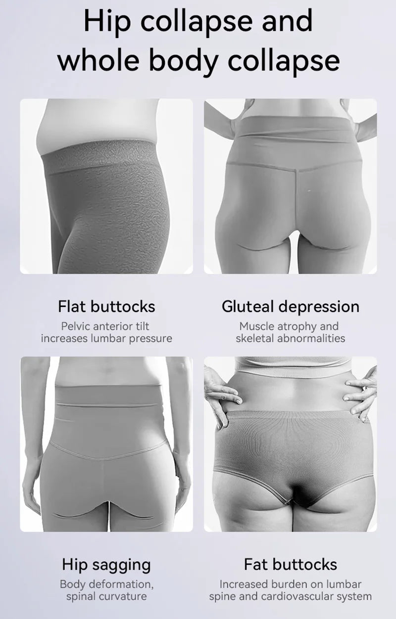 EMS Muscle Stimulator Hip Trainer - Gray Fitness Butt Lifter Relaxation Treatment Tidesmit