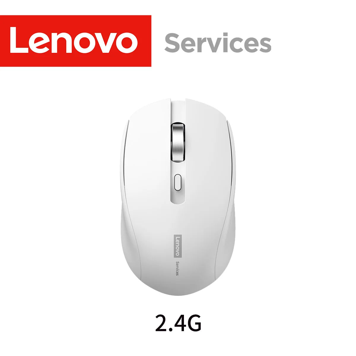 Lenovo Wireless Ergonomic Computer Mouse Noise-Reduction Silent Click High-Precision Wheel Lightweight Portable Design Mouse
