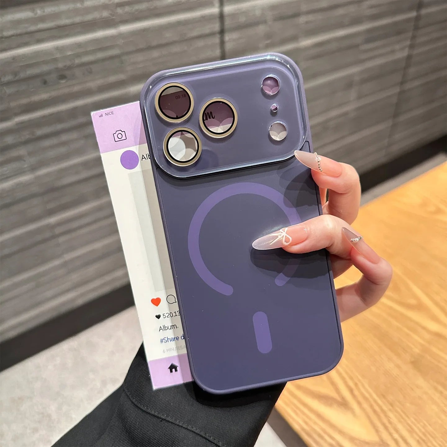 Magnetic iPhone 16 Pro Case with Matte Electroplating and Lens Protection Tidesmit