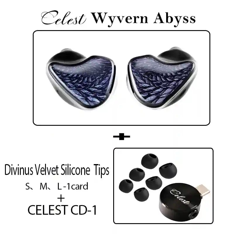 HiFi In-Ear Monitors: 10mm LCP Driver Wired Studio Grade Earphones 3.5mm-CD-1-velvet Tidesmit
