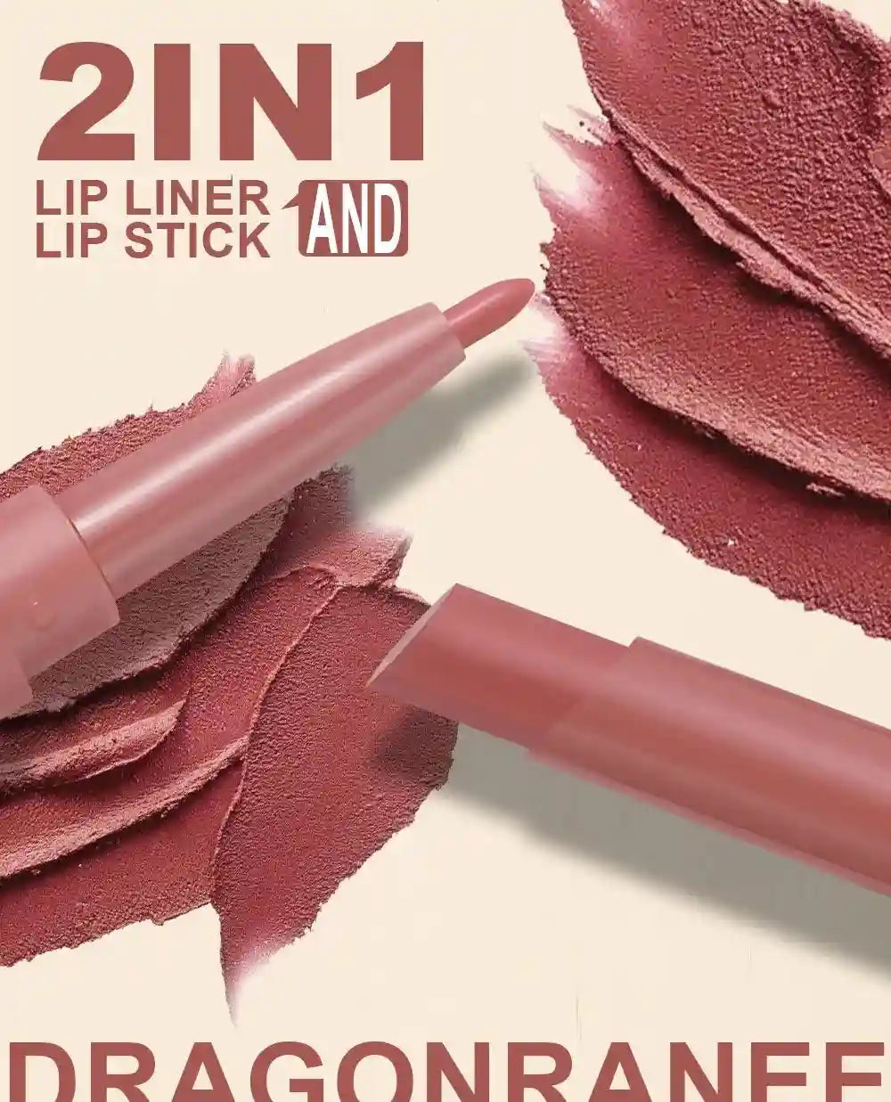 Matte Lip Liner and Lipstick Pen | Waterproof Long Lasting 2-in-1 Lip Care Tidesmit