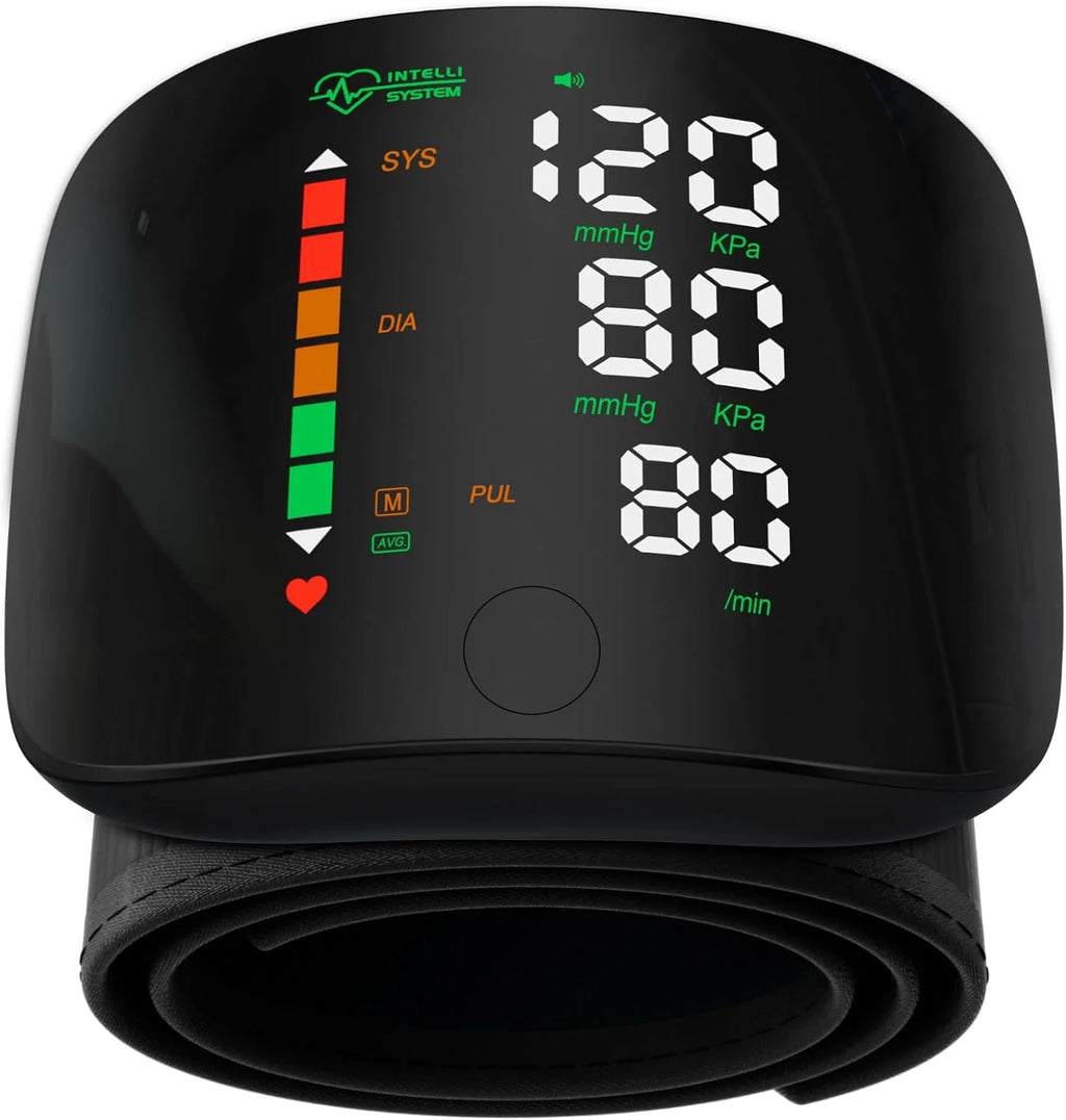Rechargeable Wrist Blood Pressure Monitor Medical Digital Irregular Pulse Heart Rate Digital Tensiometer Health Tonometer
