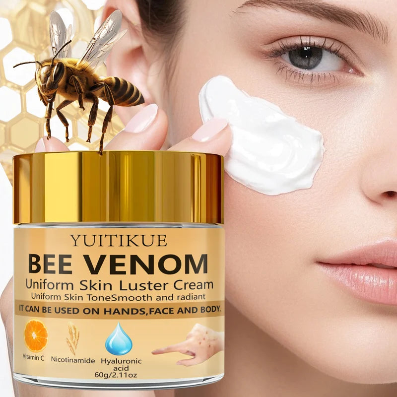 Nicotinamide Vitamin C Hyaluronic Acid Bee Venom Cream 60g Hydrating Smooth Bright Even Skin Tone Multi-use Face Body Lotion