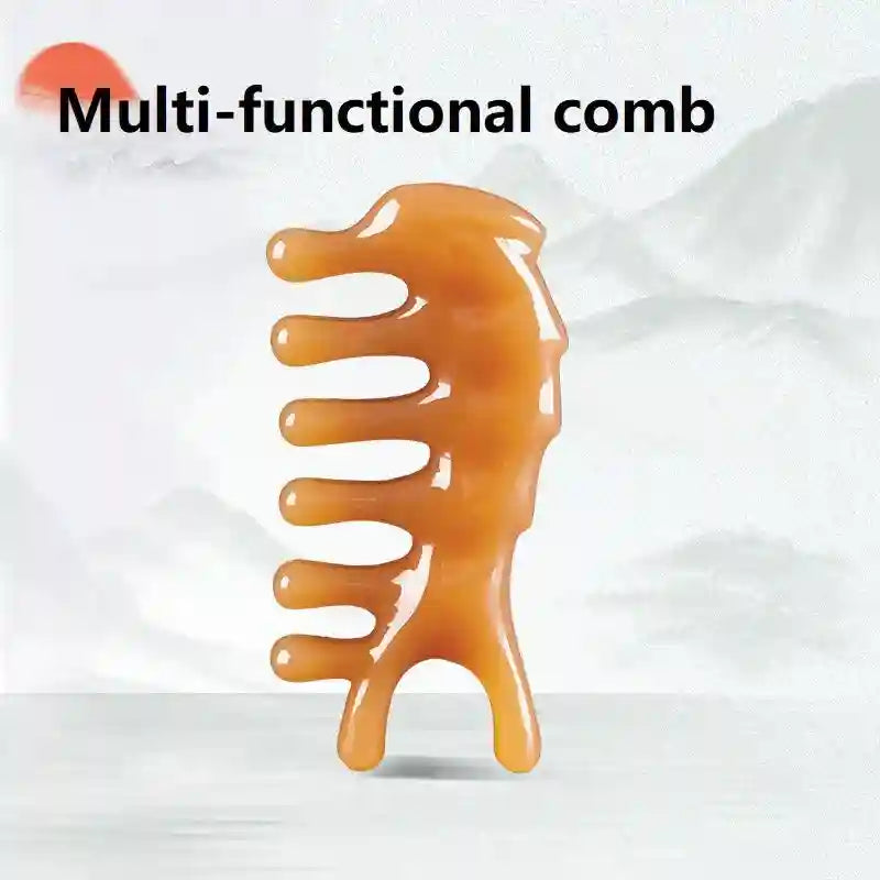 Gua Sha Facial Tool - Resin Ergonomic Face Massager for Muscle Relief Eye Massage Instrument Comb Tidesmit