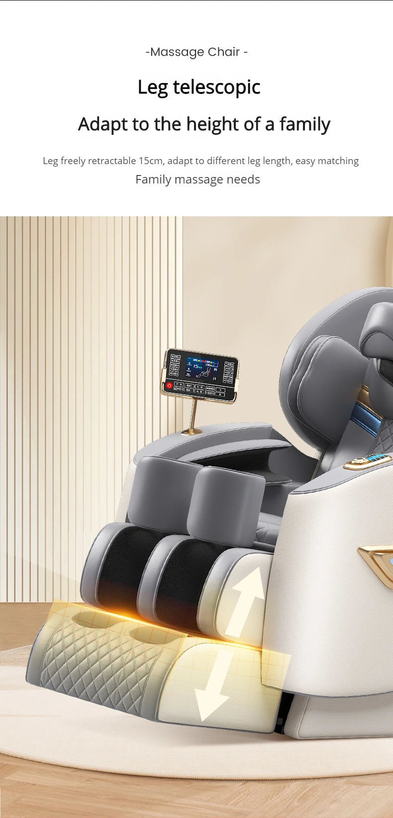 Massage Chair Zero Gravity 4D Spa - Full Body Recliner with Heat Therapy Massage Chairs Tidesmit