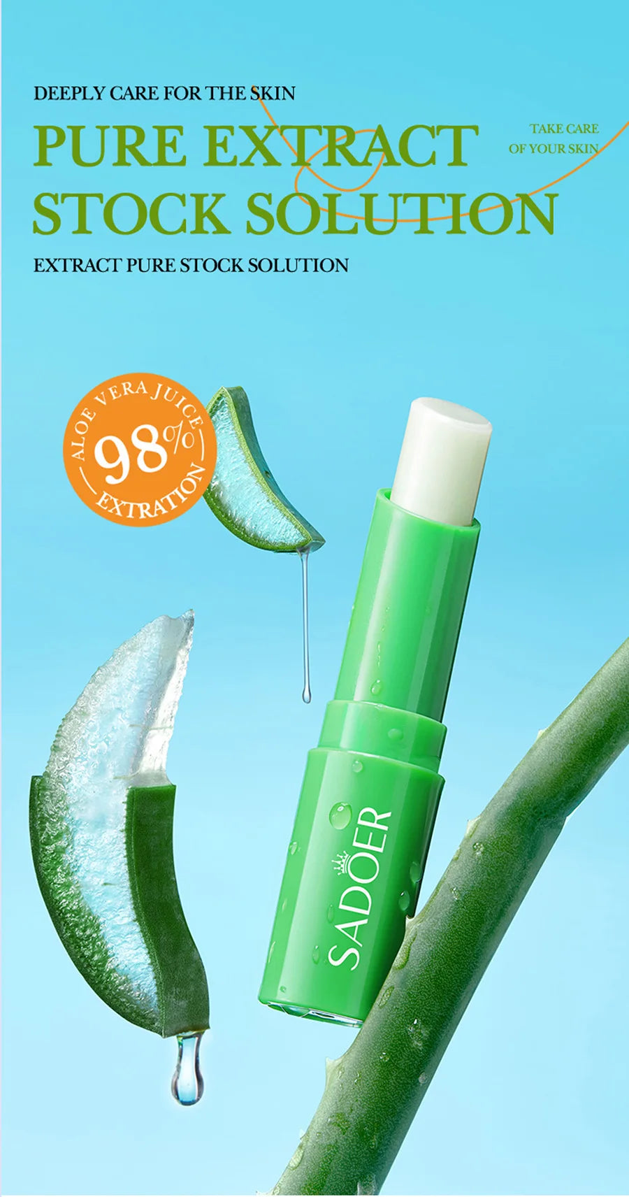 Aloe Vera Lip Balm and Hand Cream Set for Deep Skin Hydration - Cruelty-Free Lip Care Tidesmit