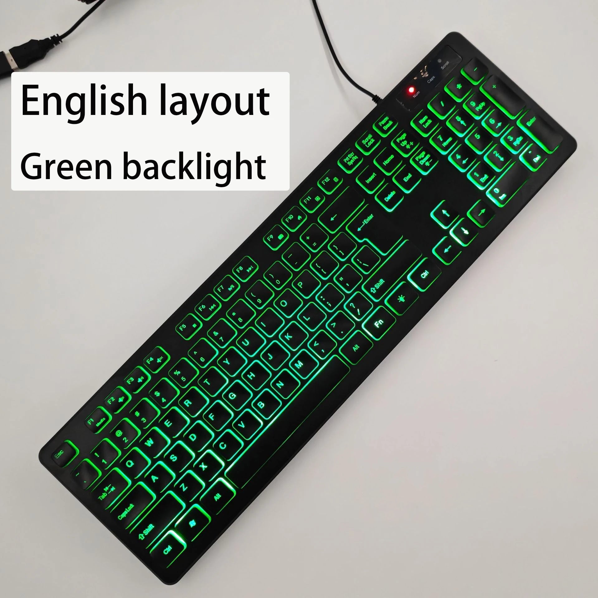 French（AZERT）/Spanish/Russian/Arabic/German keyboard layout Backlit wired Desktop Gaming Keyboard For Desktop Computer office