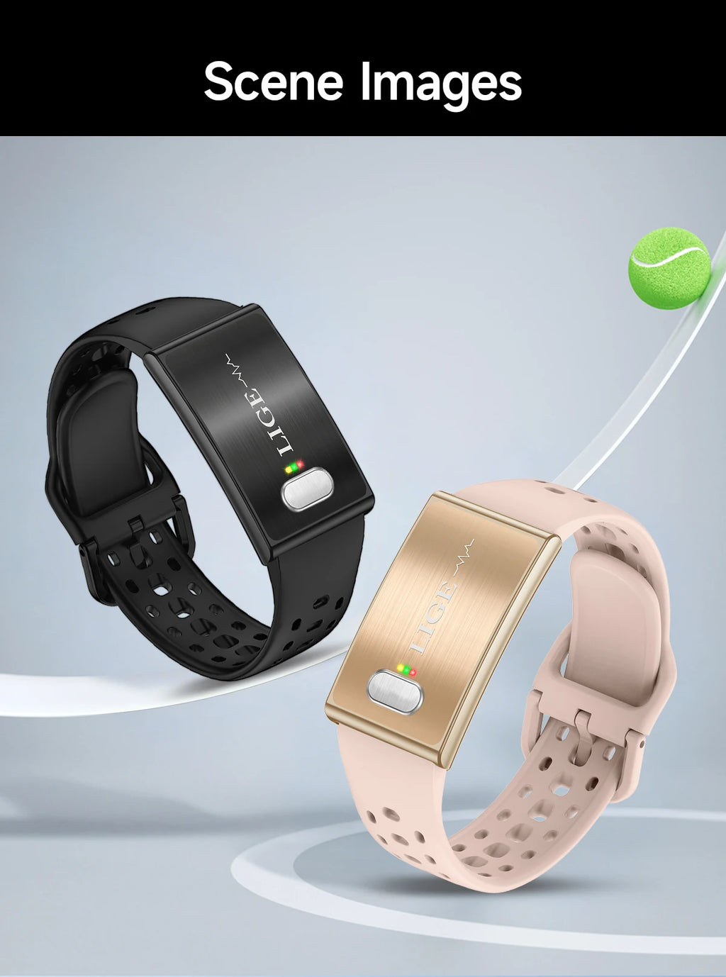 ECG Health Smart Bracelet 2026 New HRV Monitor Fitness Tracker Wristband Sport Band Waterproof No Screen Smartwatch Women Men