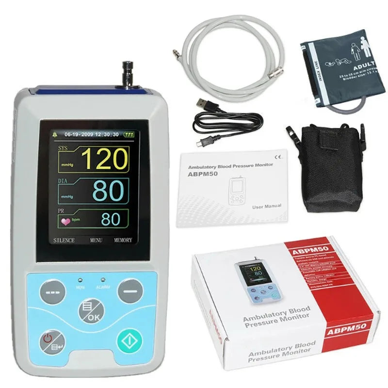 CONTEC ABPM50 24Hours Ambulatory Blood Pressure Monitor Holter ABPM Holter BP Monitor Free Software