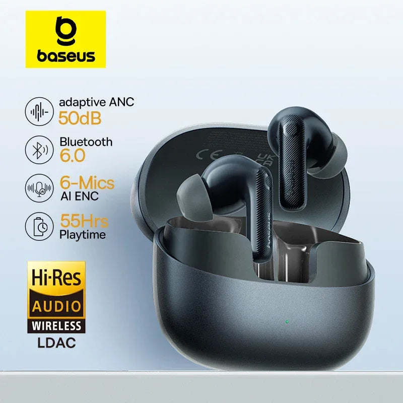 Tidesmit 50dB ANC Wireless Earbuds | Hi-Res Audio Bluetooth TWS Tidesmit