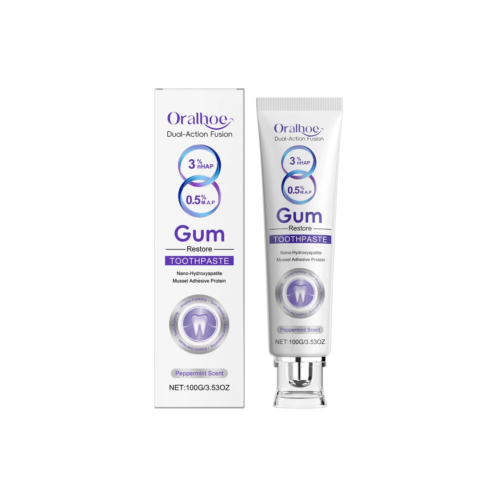 Tidesmit gum repair toothpaste for teeth whitening, enamel protection, and deep dental stain removal