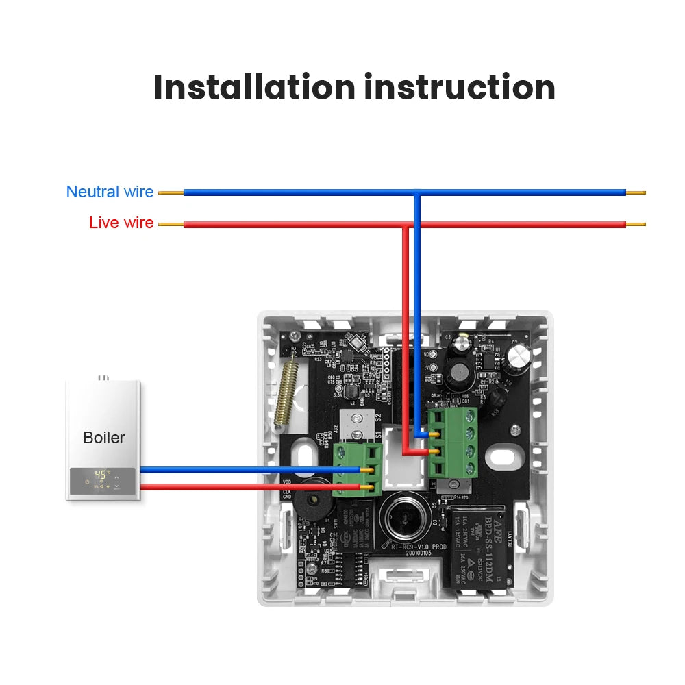 Tuya Smart Home Wifi Heating Thermostat Wireless For Gas Boiler Smart Thermostat Temperature Controller Alexa Google Home