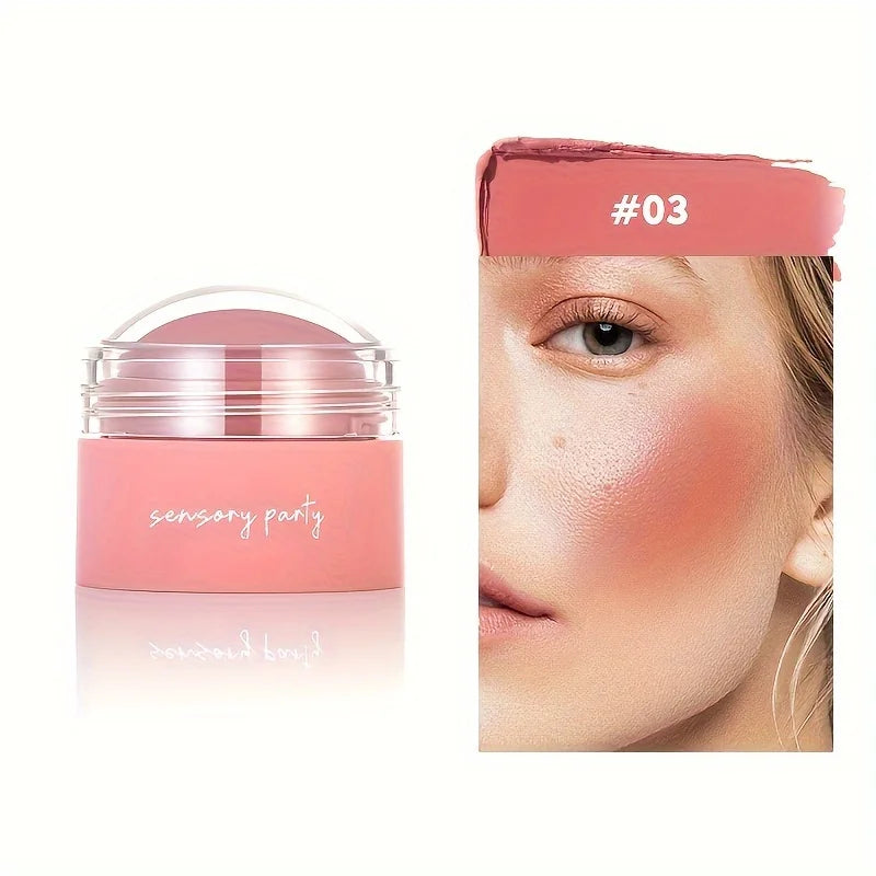 Tidesmit 6 colors waterproof blush cream for face makeup showing soft texture and long-lasting pigmentation